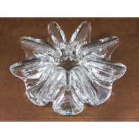Unique Orrefors Hand Crafted 7" Wavy Ribbon Crystal Deco Candle Holder Glass Art   113202379227